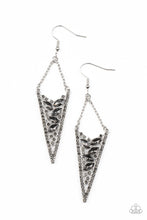 Load image into Gallery viewer, Paparazzi Sharp-Dressed Drama - Silver Earrings
