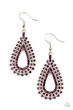 Load image into Gallery viewer, Paparazzi The Works - Purple Earring
