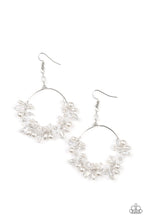 Load image into Gallery viewer, Paparazzi Floating Gardens - White Earring
