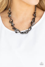 Load image into Gallery viewer, Paparazzi METAL of Honor - Black Necklace
