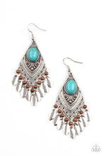 Load image into Gallery viewer, Paparazzi Earthy Etiquette - Blue Earring
