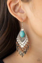 Load image into Gallery viewer, Paparazzi Earthy Etiquette - Blue Earring
