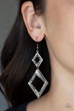 Load image into Gallery viewer, Paparazzi Deco Decoupage - Black Earrings
