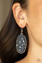 Load image into Gallery viewer, Paparazzi Stone Sculptures - Black Earrings
