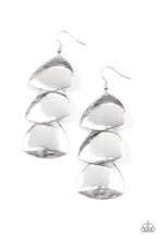 Load image into Gallery viewer, Paparazzi Modishly Metallic - Silver Earrings
