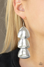 Load image into Gallery viewer, Paparazzi Modishly Metallic - Silver Earrings
