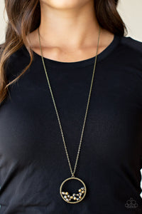 Paparazzi Galactic Glow - Brass Necklace