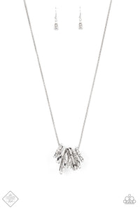 Paparazzi Audacious Attitude - White Necklace