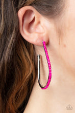 Load image into Gallery viewer, Paparazzi Beaded Bauble - Pink Earring
