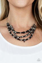 Load image into Gallery viewer, Paparazzi Placid Pebbles - Black Necklace
