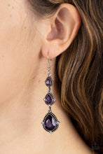 Load image into Gallery viewer, Paparazzi Prague Princess - Purple Earrings
