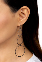 Load image into Gallery viewer, Paparazzi Urban Ozone - Black Earrings
