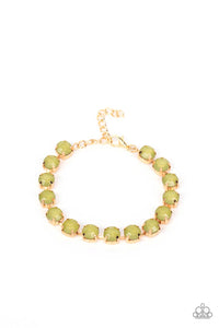 Paparazzi Dreamy Debutante - Green Bracelet
