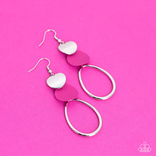 Load image into Gallery viewer, Paparazzi Retro Reception - Pink Earring
