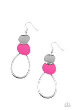 Load image into Gallery viewer, Paparazzi Retro Reception - Pink Earring

