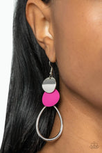 Load image into Gallery viewer, Paparazzi Retro Reception - Pink Earring
