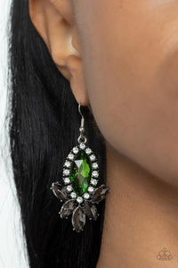 Paparazzi Serving Up Sparkle - Green Earring