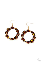 Load image into Gallery viewer, Paparazzi GLOWING in Circles - Brown Earring
