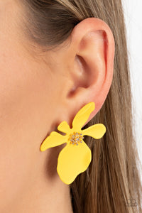 Paparazzi Hawaiian Heiress - Yellow Earrings