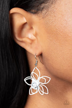 Load image into Gallery viewer, Paparazzi Botanical Bonanza - White Earrings

