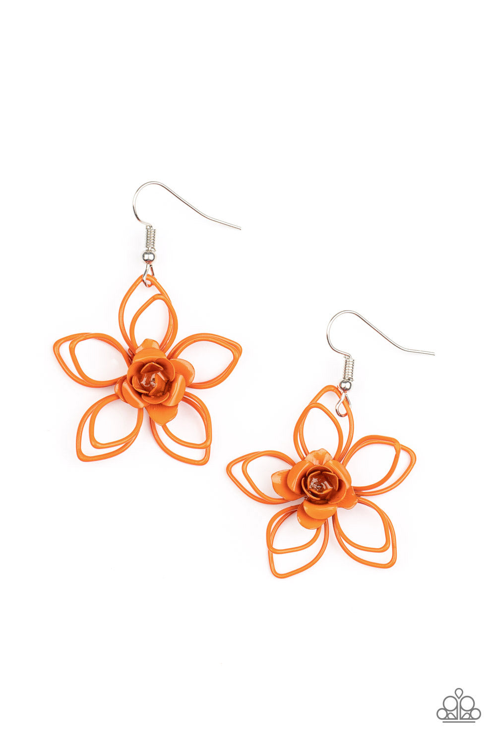 Paparazzi Botanical Bonanza - Orange Earrings