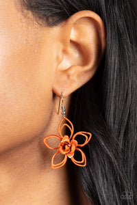 Paparazzi Botanical Bonanza - Orange Earrings