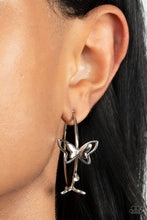 Load image into Gallery viewer, Paparazzi Full Out Flutter - White Earring
