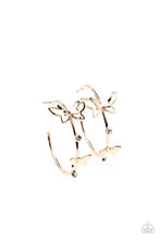 Load image into Gallery viewer, Paparazzi Full Out Flutter - Gold Earring
