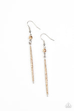Load image into Gallery viewer, Paparazzi Skyscraping Shimmer - Brown Earring

