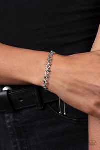 Paparazzi Slide On Over - Silver Bracelet