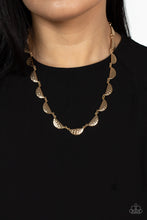 Load image into Gallery viewer, Paparazzi Lunar Jungle - Gold Necklace
