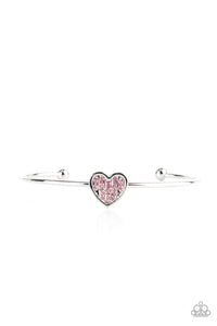 Paparazzi Heart of Ice - Pink Bracelet