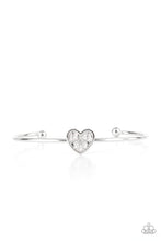 Load image into Gallery viewer, Paparazzi Heart of Ice - White Bracelet
