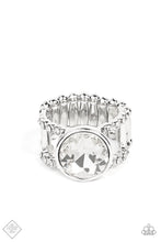 Load image into Gallery viewer, Paparazzi High Roller Sparkle - White Ring
