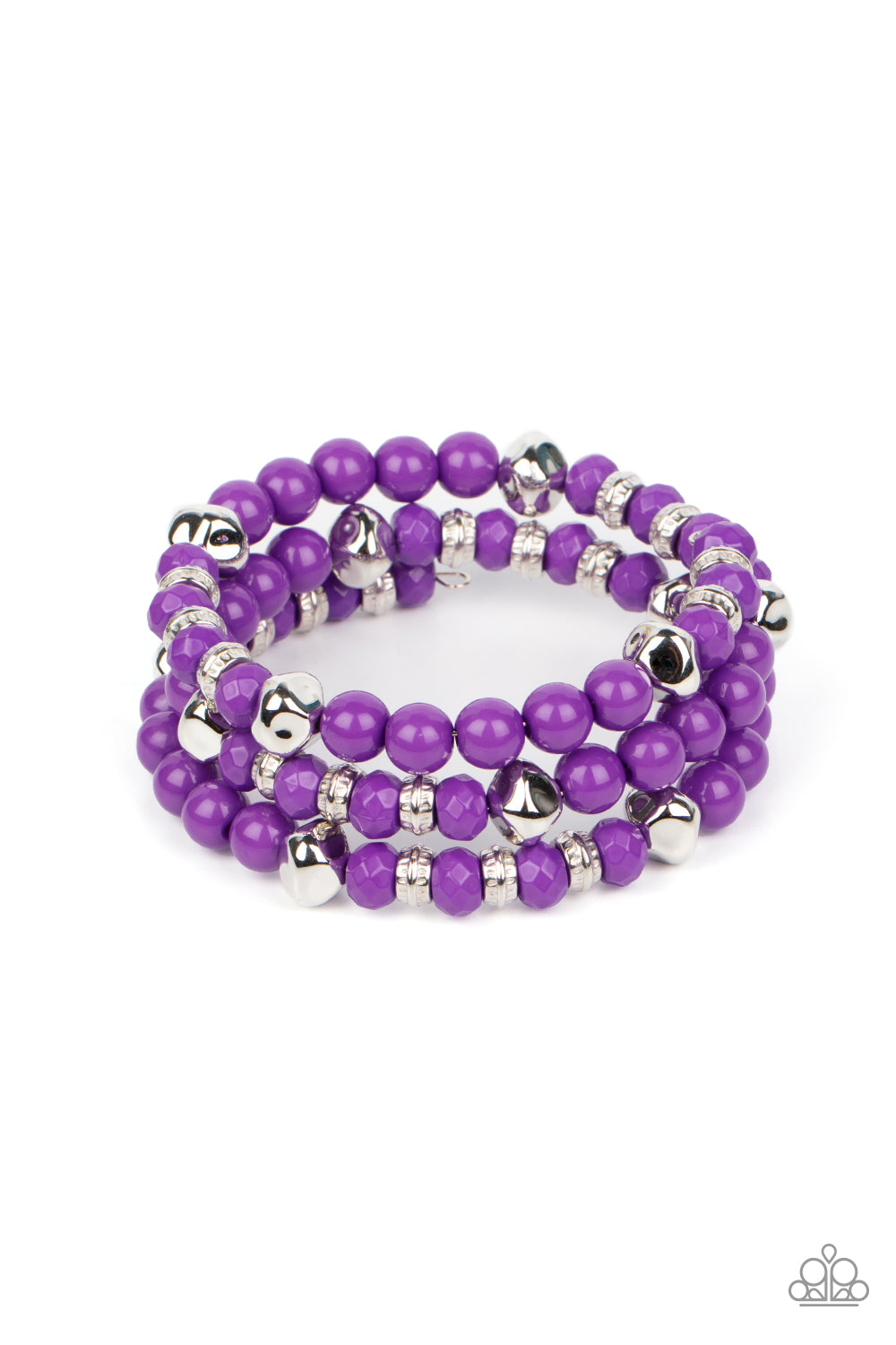 Paparazzi Vibrant Verve - Purple Bracelet