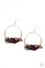 Load image into Gallery viewer, Paparazzi Caribbean Cocktail - Brown Earring
