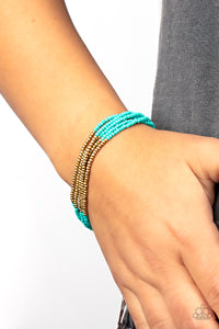 Paparazzi BEAD Bold - Blue Bracelet