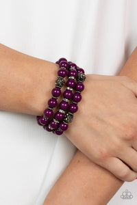 Paparazzi Poshly Packing - Purple Bracelet