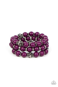 Paparazzi Poshly Packing - Purple Bracelet