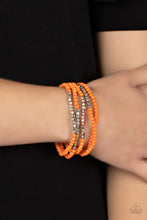 Load image into Gallery viewer, Paparazzi Tulum Trek - Orange Bracelet
