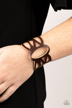 Load image into Gallery viewer, Paparazzi Rural Rodeo - Brown Bracelet
