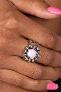 Paparazzi Wonderfully Wallflower - Pink Ring