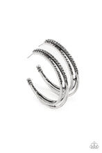 Load image into Gallery viewer, Paparazzi Triple Crown Couture - Silver Earring
