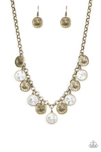 Load image into Gallery viewer, Paparazzi Spot On Sparkle - Brass Necklace
