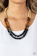 Load image into Gallery viewer, Paparazzi Bermuda Bellhop - Black Necklace
