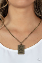 Load image into Gallery viewer, Paparazzi All About Trust - Brass Necklace
