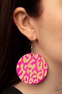 Paparazzi Catwalk Safari - Pink Earring