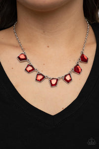 Paparazzi Experimental Edge - Red Necklace