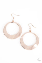 Load image into Gallery viewer, Paparazzi Urban Eclipse - Rose Gold Earrings
