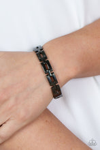 Load image into Gallery viewer, Paparazzi Closed Circuit Strategy - Black Bracelet
